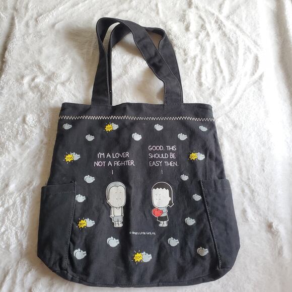 Angry Little Girls Canvas Tote Bag - Picture 1 of 6